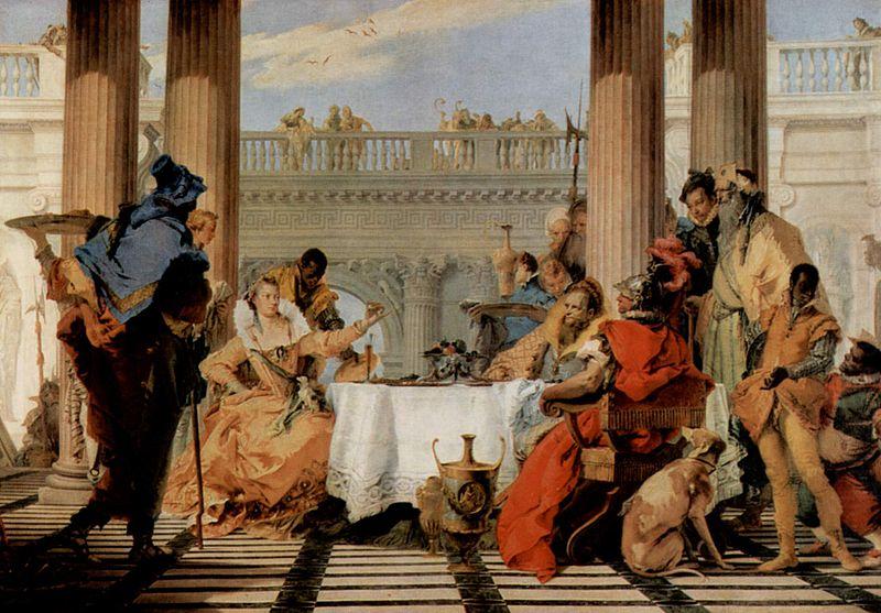 Giovanni Battista Tiepolo Das Bankett der Cleopatra china oil painting image